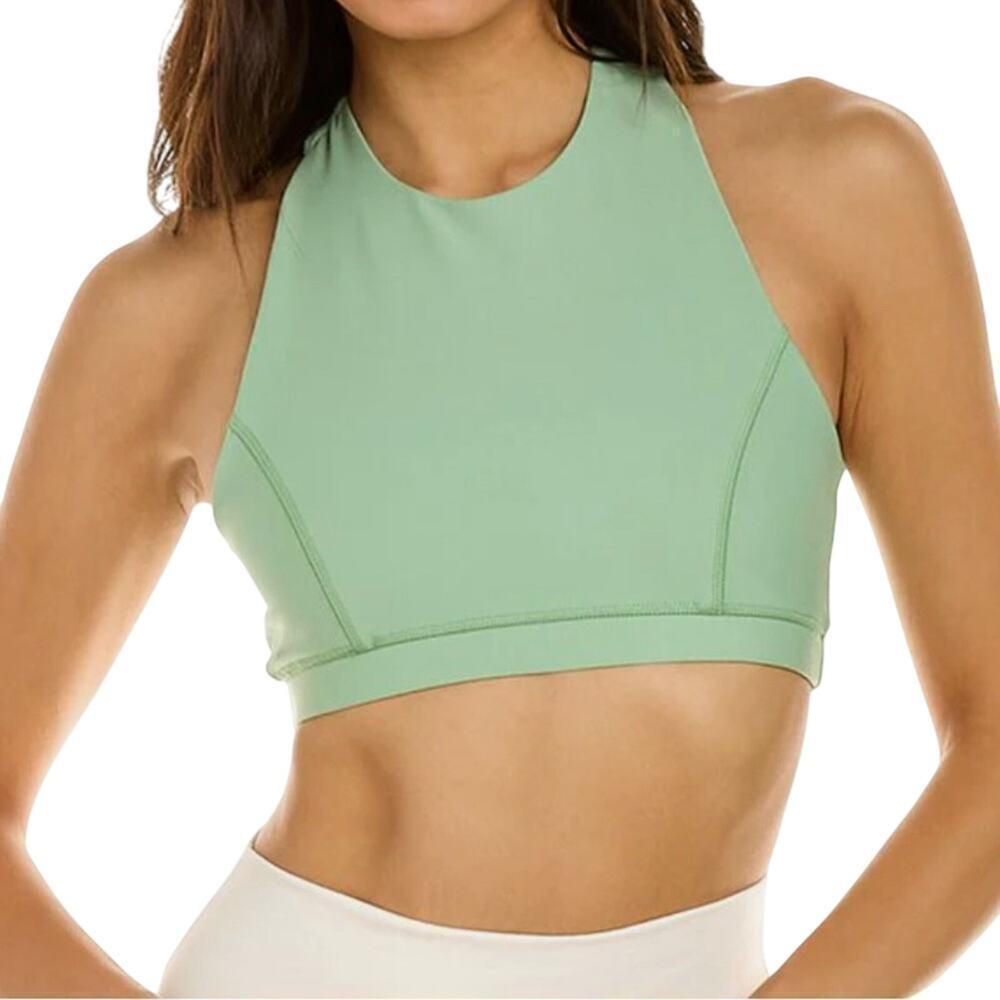 Weworewhat Solid Racerback Bra Fair Green size small NWT